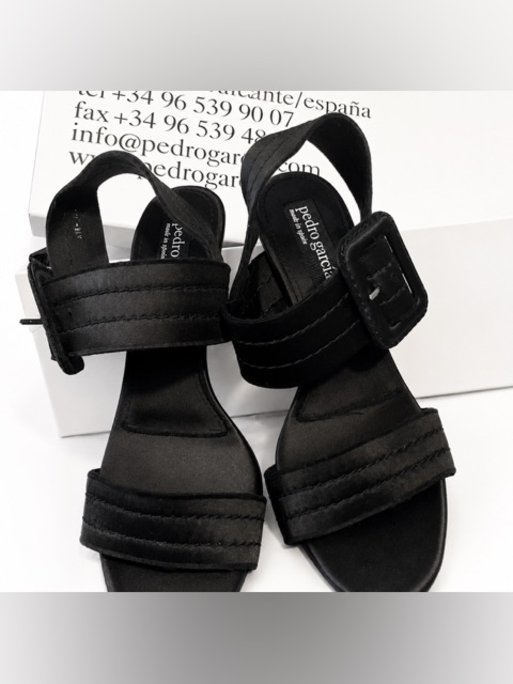 Pedro Garcia Elegant Black Sandals